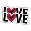 (2pcs) Ballet Dance Sticker Ballet Dance Decal Love Ballet Dance Funny Vinyl Stickers Weather-Resistant Stickers for Water Bottles Laptop Window Car 2pcs Size 3" view 1