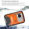 XHTLLO Underwater Camera, 2.8 Inch TFT HD Screen 21MP 1080P Face Detection Panoramic Shot Shakeproof 16.4ft Waterproof Digital Camera(Orange) view 4