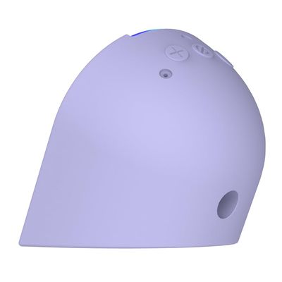 Compatible with theAmazon Echo Pop (2023 Release) Thickened Silicone Protective Cover, The Base is More Stable, 360 Protection, and a Close fit with The Speaker housing (Lavender Bloom)