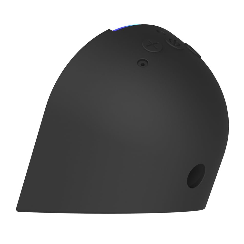 LIFEMOI Compatible with theAmazon Echo Pop (2023 Release) Thickened Silicone Protective Cover, The Base is More Stable, 360 Protection, and a Close fit with The Speaker housing (Charcoal)