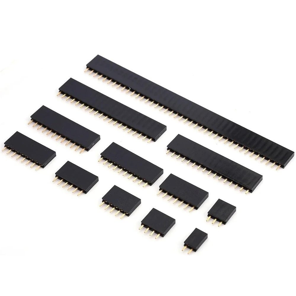 10PCS Single Row Pin Female Header Socket Pitch 2.54mm 1 * 2p 3p 4p 5p 6p 7p 8p 9p 10p 12p 14p 15p 16p 18p 20p 22p 40Pin Connector(10PCS 1x19Pin)