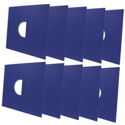 CIMAXIC Vinyl Record Sleeves 10pcs Replacement Album Covers Dustproof Scratch-resistant Black
