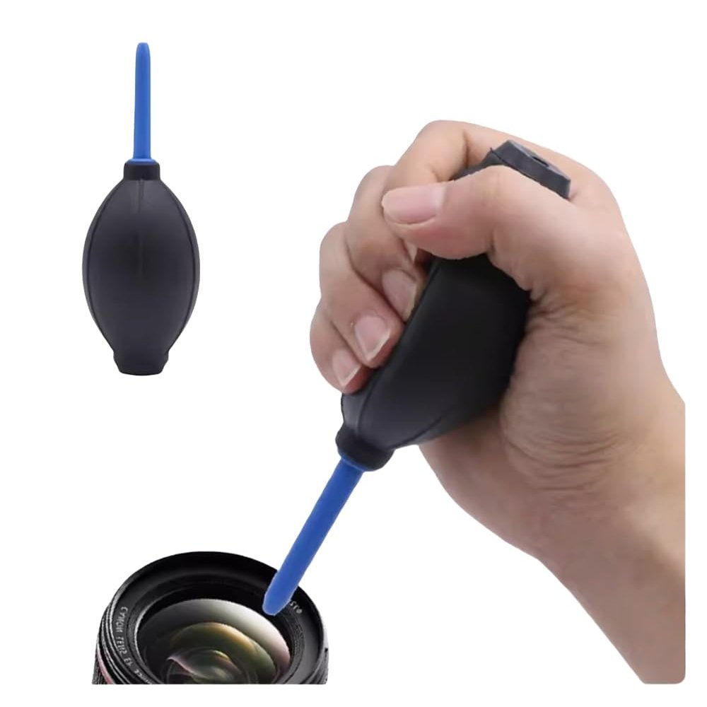Cjylfmz 1pcs DSLR lens computer keyboard Clean silicone leather air blown dust balloon (Blue soft blow)