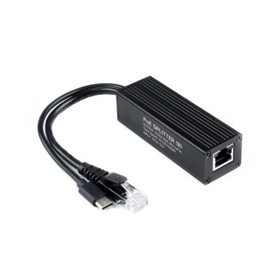 TUOPUONE Industrial Gigabit PoE Splitter 5V 5A Type-C Power Output Port Onboard MPS Control Chip, Safer and More Stable