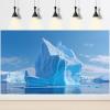White Iceberg Backdrop Ice Shelf Snow Mountain Photography Background Iceberg Casting Shadow On Blue Sea Backdrop Blue Sky Pure Sea Backdrops for Travel Vacation Honeymoon Photo Shooting Props 15x8ft view 3