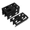 CAXUSD Desk Laptop Holder Metal Laptop Mount Desk Stand Double Layer Bracket for Keyboards Cable Boxes Black view 1