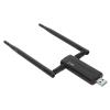 USB Adapter for PC, AX 5400Mbps Network Adapter with 6GHz 5GHz 2.4GHz Triple Band, Dual 6dBi Antennas, Support 11 10 view 1