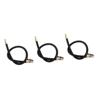 GLEAVI 3pcs Tire Inflator Hose Extension Air Pump Tube Quick- Easy Tire Inflation Compatible Standard Inflators Heavy-Duty and High-Pressure Resistant