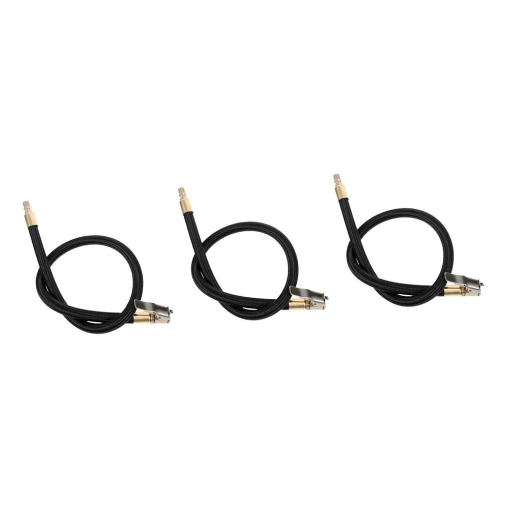 GLEAVI 3pcs Tire Inflator Hose Extension Air Pump Tube Quick- Easy Tire Inflation Compatible Standard Inflators Heavy-Duty and High-Pressure Resistant