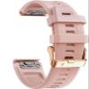 DFAMIN For Garmin Fenix 6S 5S Watchband 20mm Bracelet For Fenix 6s Pro 5s Plus 7S/Instinct 2S/D2 Rose Gold Buckle Silicone Quick Replacement Wrist Straps(Apricot,Fenix 7S) view 1