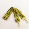 WYXFDC Embroid style Purse Strap 1.5" Wide Purse Strap Adjustable Replacement Colorful Crossbody Handbag Strap (Yellow) view 2