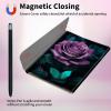 CGFGHHUY for iPad Pro 12.9 Case 6th/5th/4th Generation 2022/2021/2020 Detachable Wireless Keyboard & 360 Rotating Stand PU Leather Cover with Pen Holder Protective Case - Flower and Butterfly view 3