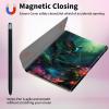 CGFGHHUY for iPad Pro 12.9 Case 6th/5th/4th Generation 2022/2021/2020 Detachable Wireless Keyboard & 360 Rotating Stand PU Leather Cover with Pen Holder Protective Case - Green Forest Hummingbird view 3