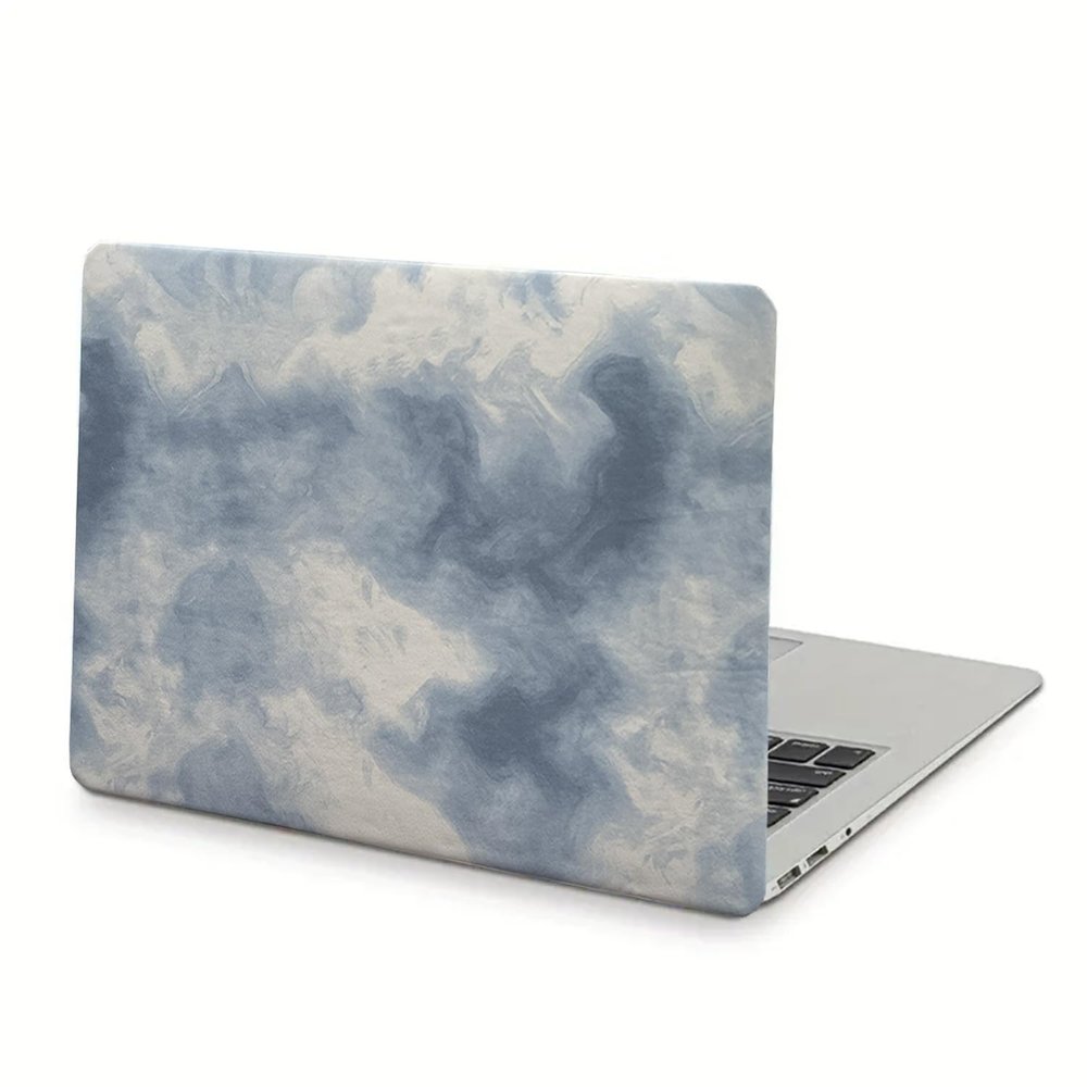 FREEDOMCASE Compatible with MacBook Pro 13 inch Case M2 2024, 2023, 2022-2016 A2338 M1 A2251 A2289 A2159 A1989 A1708 A1706, Leather Tactile Case, Blue