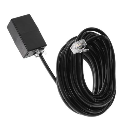 1set Telephone Cord Kit Black Pc Cable Includes Coupler and Nail Clips for Easy Installation for Landline Use