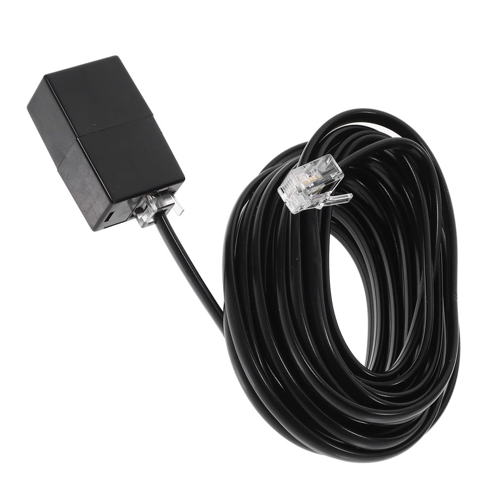 1set Telephone Cord Kit Black Pc Cable Includes Coupler and Nail Clips for Easy Installation for Landline Use