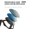 Harlafou GS01 Smart Glasses Wireless Bluetooth Sunglasses, Audio Sunglasses with Speaker,Polarized Lens, Touch Control, Open Ear Music and Hands-Free Blue view 3