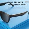 Harlafou GS01 Smart Glasses Wireless Bluetooth Sunglasses, Audio Sunglasses with Speaker,Polarized Lens, Touch Control, Open Ear Music and Hands-Free Blue view 4