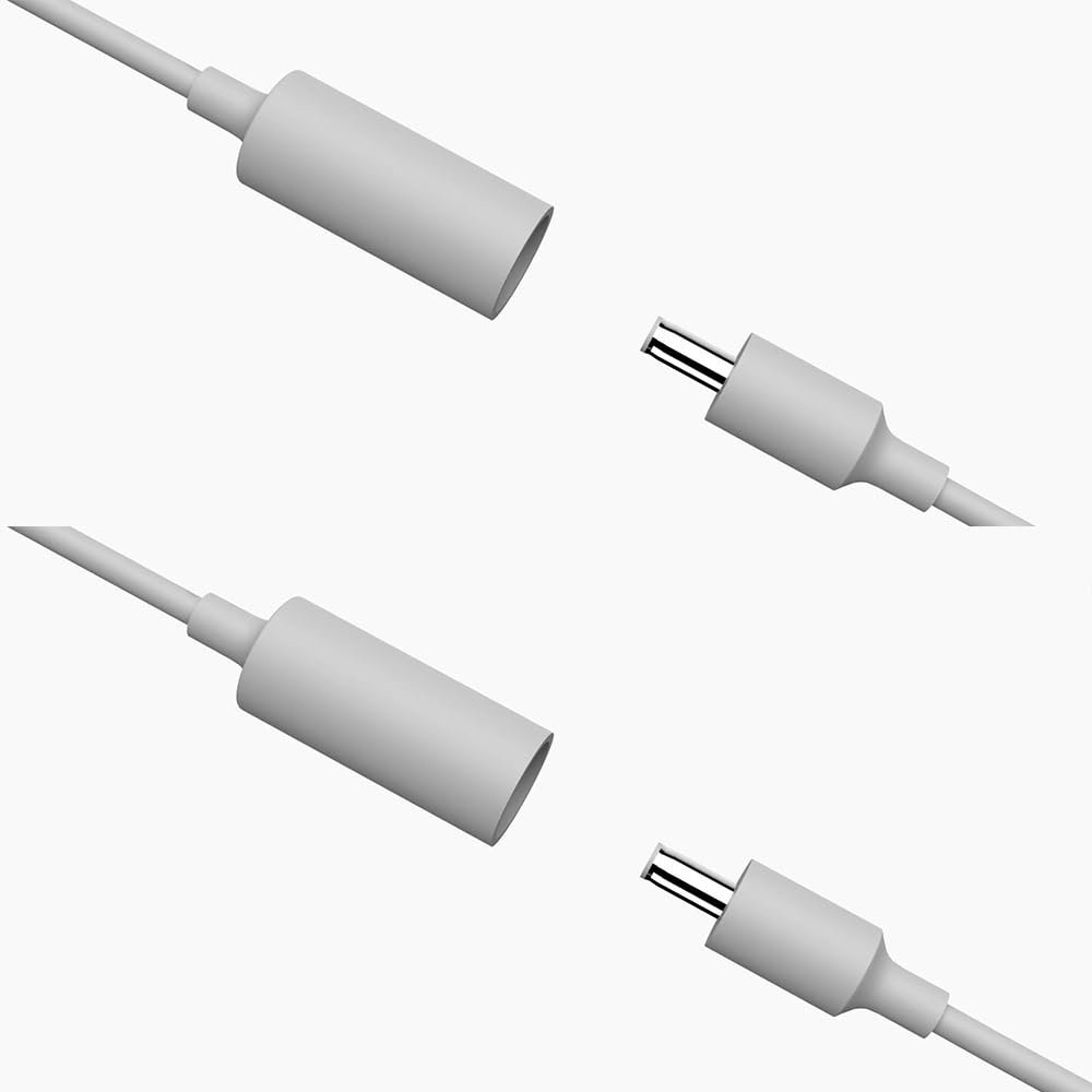 10ft Power Extension Cable for Echo Pop and Echo Dot (3rd Gen),Echo Dot (4rd Gen), Echo Dot (5rd Gen)Echo Show 5(2nd Gen)Prevents looseningPrevents Electric ShockIP53 Waterproof (2 Pack White)