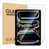 Aircawin Screen Protector for iPad Pro 11 inch M4 2024,9H Tempered Glass Film for 11'' iPad Pro 5th Generation,HD Clear,Bubble Free,Scratch-Proof,Case Friendly,Face ID&Apple Pencil Compatible-2 Pack view 1