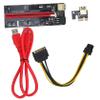 Pcie GPU Graphics Card Extension Cable Red PVC view 1