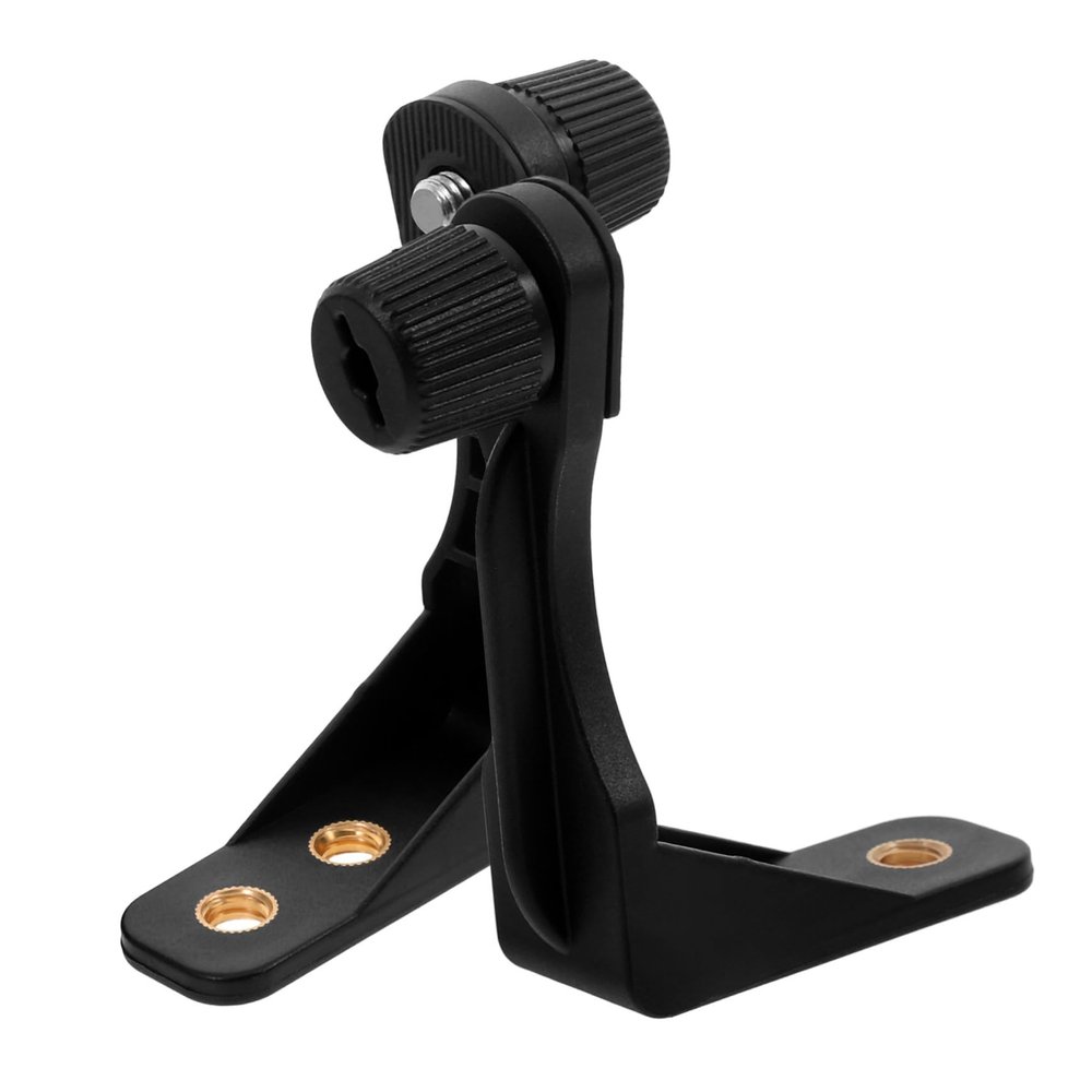 KONTONTY 2pcs Binoculars Tripod Adapter Astronomical Microscope Mount Screw Telescope Holder Black Versatile for Single Double Telescopes Photography Accessories
