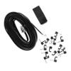 Mikikit 1set Telephone Cord Wire Clips Coupler and Nail Clips Pc Cable for Landline Phones for Easy Installation and Compatibility view 1