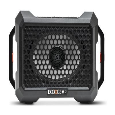 ECOXGEAR Defender: Outdoor Portable Bluetooth Speaker, 121dB Massive Sound, Waterproof and Drop Proof, with LED Party Lights, Pair up to 100, 25+ Hours Playtime (Black Oak)
