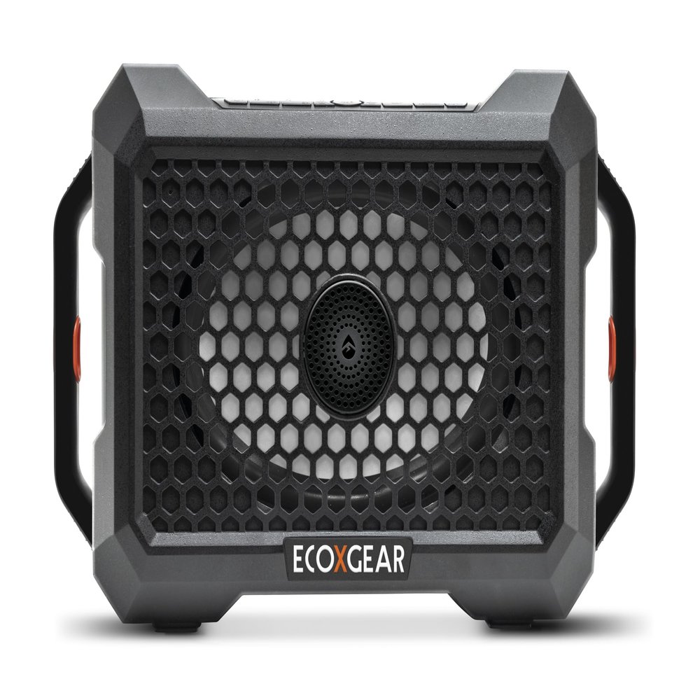 ECOXGEAR Defender: Outdoor Portable Bluetooth Speaker, 121dB Massive Sound, Waterproof and Drop Proof, with LED Party Lights, Pair up to 100, 25+ Hours Playtime (Black Oak)