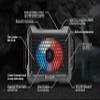 ECOXGEAR Defender: Outdoor Portable Bluetooth Speaker, 121dB Massive Sound, Waterproof and Drop Proof, with LED Party Lights, Pair up to 100, 25+ Hours Playtime (Black Oak) view 4
