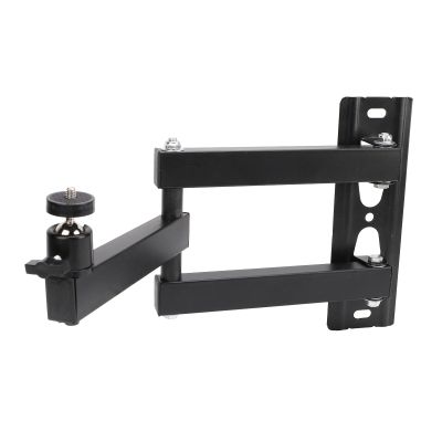 Diyeeni Projector Wall Bracket, 20-40cm Adjustable Angle Projector Wall Mount, Universal 1/4 Interface, Heavy Duty Steel Construction, Foldable Design