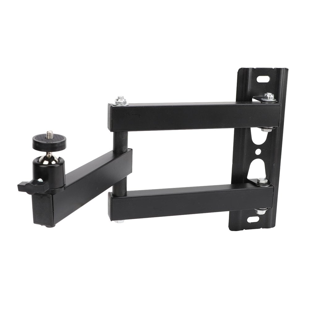 Diyeeni Projector Wall Bracket, 20-40cm Adjustable Angle Projector Wall Mount, Universal 1/4 Interface, Heavy Duty Steel Construction, Foldable Design