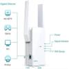 aibileec WiFi 6 Range Extender AX1500 (RE505X) Dual-Band with LAN Port Universal Compatible Wi-Fi Repeater view 2