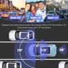 2 Inch Front Rear Inside Dash Cam 1080P HD 170 Wide Angle Three Channel Car Dashboard Camera with Night Vision view 2