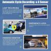 2 Inch Front Rear Inside Dash Cam 1080P HD 170 Wide Angle Three Channel Car Dashboard Camera with Night Vision view 3
