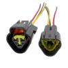 ARETV 3-pin 2.3mm Black Car Male Female Waterproof Connector Harness FW-C-3M-B FW-C-3F-B(3P Female Male,10 Pcs) view 3