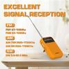 XHDATA D220 Portable Radio AM FM SW Shortwave Receiver Pocket Radios, 2AA Battery Operated Transistor Radio with Excellent Reception for Gift, Family, Elder (Orange) view 3