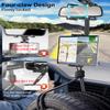 Kolasels Car Rear View Mirror Tablet Holder Mount [4 Claws Anti-Shake Design] 360 Rotatable Retractable Rearview Mirror Tablet Phone Holder for Car, Fit for 4-12.9" iPad Pro Air Mini, Z Fold, iPhone view 2