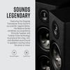 Polk Reserve R900 Height and R350 Center Channel Speakers Bundle with 1" Tweeters and 4" Woofers for Dolby Atmos Home Theater view 4