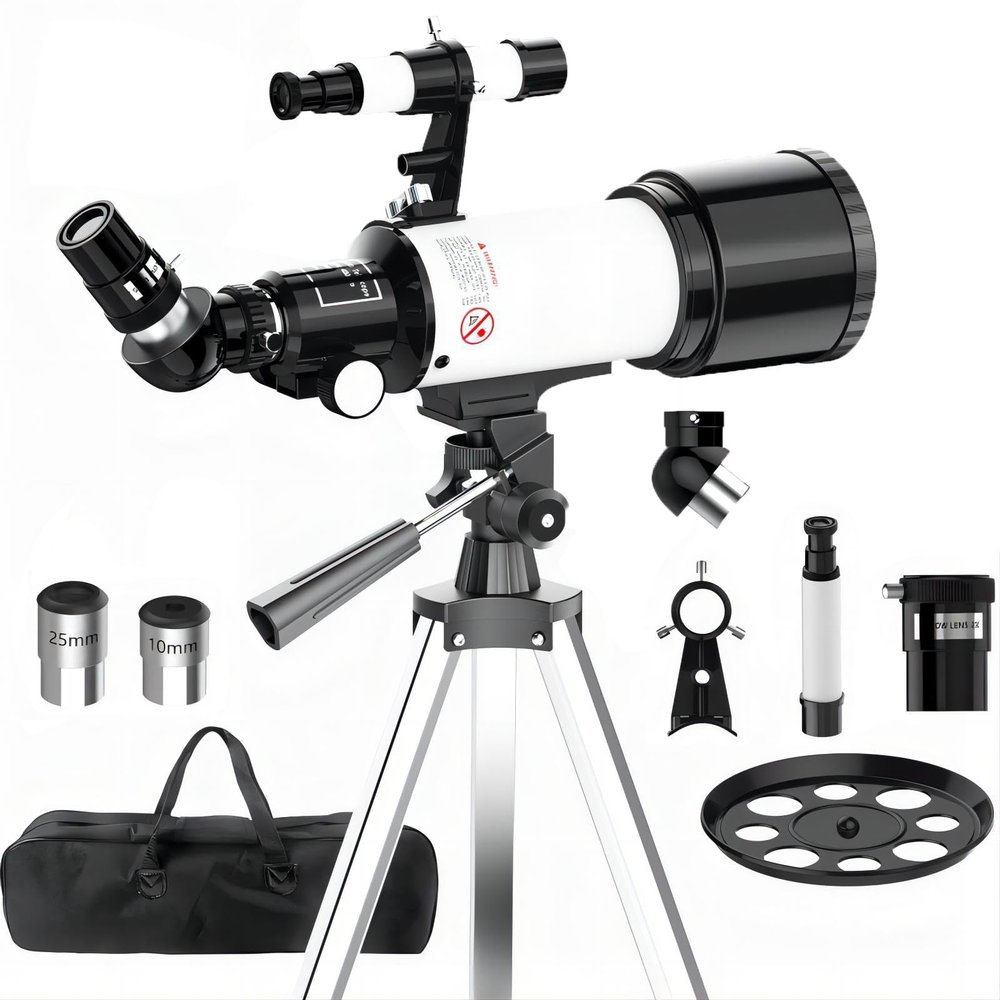 BGTR Telescope for Adults and Kids, 70mm Aperture 400mm Astronomical Telescope ((24X-180X))