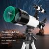 BGTR Telescope for Adults and Kids, 70mm Aperture 400mm Astronomical Telescope ((24X-180X)) view 3
