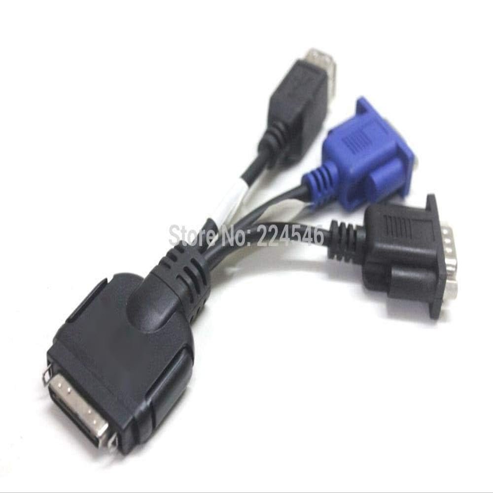 UCS Server KVM Dongle Cable Adapter 37-1016-01 VGA USB DB9 Serial