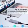 USB c hub ethernet,USB C Hub with RJ45 Gigabit Ethernet,Thunderbolt 4/3 to Ethernet Adapter,USB C to Network Adapter Compatible with MacBook Pro/Air, iPad Pro,Laptop,Chromebook,and More view 2