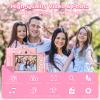 Digital Camera for Kids, 48MP 1080P FHD Camera with 64GB Card, 8X Digital Zoom Point and Shoot Digital Camera Compact Small Camera Gifts for Teens Students Children Kids Boys Girls(Pink) view 4