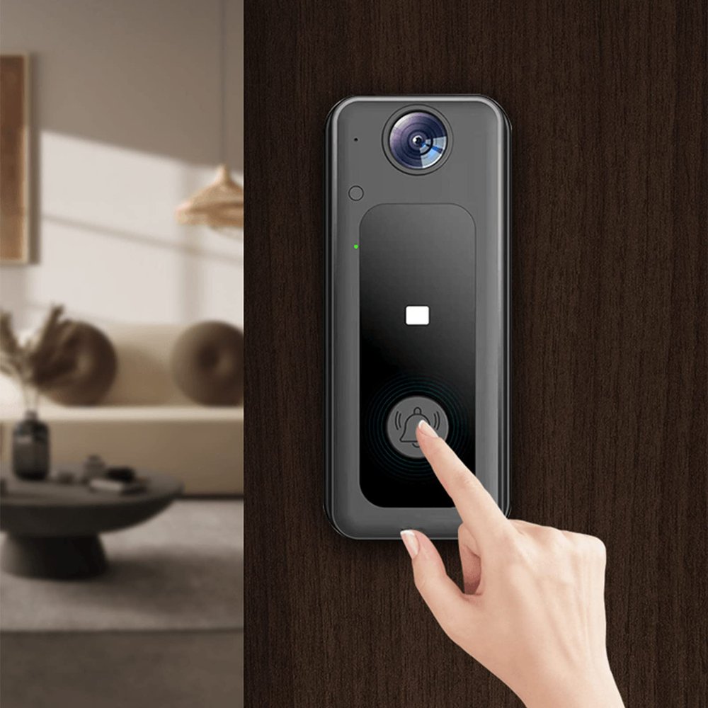 Smart Wireless Remote Video Doorbell Wireless Video doorbell System Two-Way intercom system Intelligent Visual Doorbell Home Intercom Infrared Night Vision WiFi Security Door