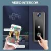 Smart Wireless Remote Video Doorbell Wireless Video doorbell System Two-Way intercom system Intelligent Visual Doorbell Home Intercom Infrared Night Vision WiFi Security Door view 2