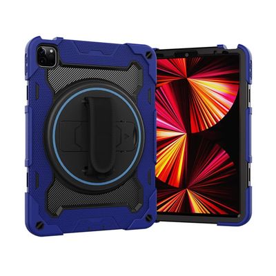 Case for Xiaomi Pad 6S Pro 12.4 inch 2024,Shockproof Wrist Strap Rotating Kickstand Tablets Protective Cover Case with Shoulder Rope for Xiaomi Pad 6S Pro 12.4 inch 2024 (Blue)