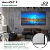 Elite Screens 103 inch ALR Projector Screen UST or Short Throw 16:9 4K 90% Ambient Light Rejecting Edge Free Fixed Frame Grey Projector Screen Indoor Movie Screen Home Theater Aeon CLR 2 AR103H-CLR2 view 4
