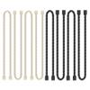 8PCS Silicone Cable Ties 12 Inch Reusable Twist Ties Steel-Core Cable Tie Straps Organizer All Purpose Bendable Cord Tie for Indoor Outdoor Bundling Holding Securing and Wrapping (Black White) view 1