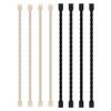 8PCS Silicone Cable Ties 6 Inch Reusable Twist Ties Steel-Core Cable Tie Straps Organizer All Purpose Bendable Cord Tie for Indoor Outdoor Bundling Holding Securing and Wrapping (Black White) view 1